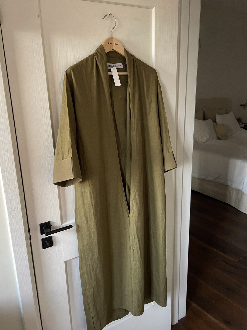 Linen Maxi Abaya — Olive — seller photo