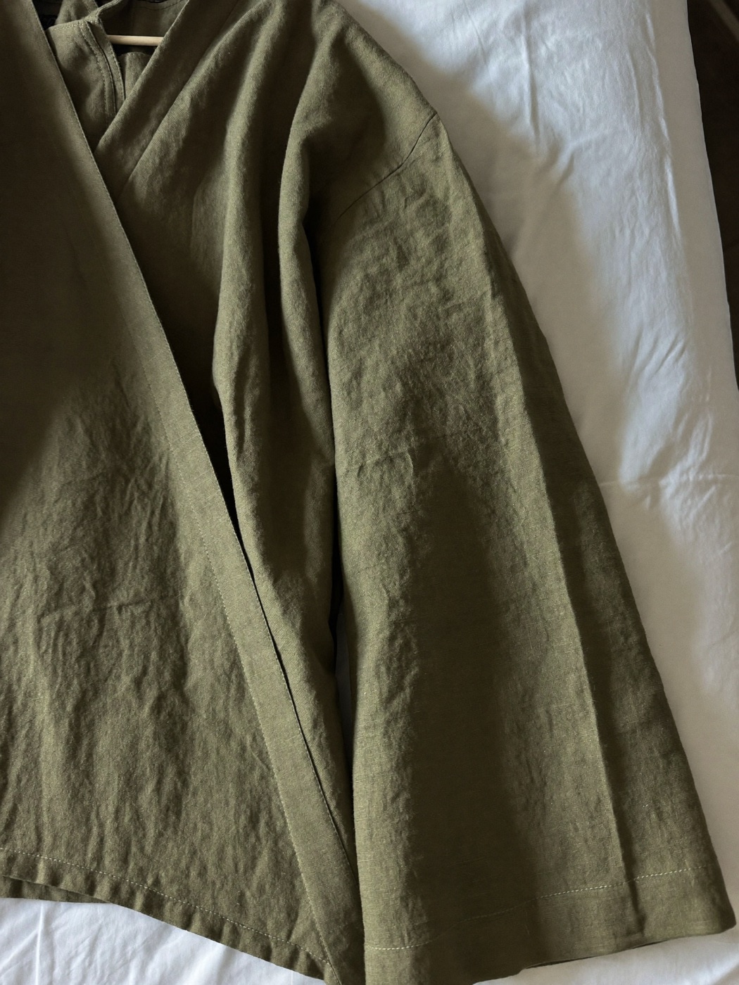Linen Maxi Abaya — Olive — seller photo