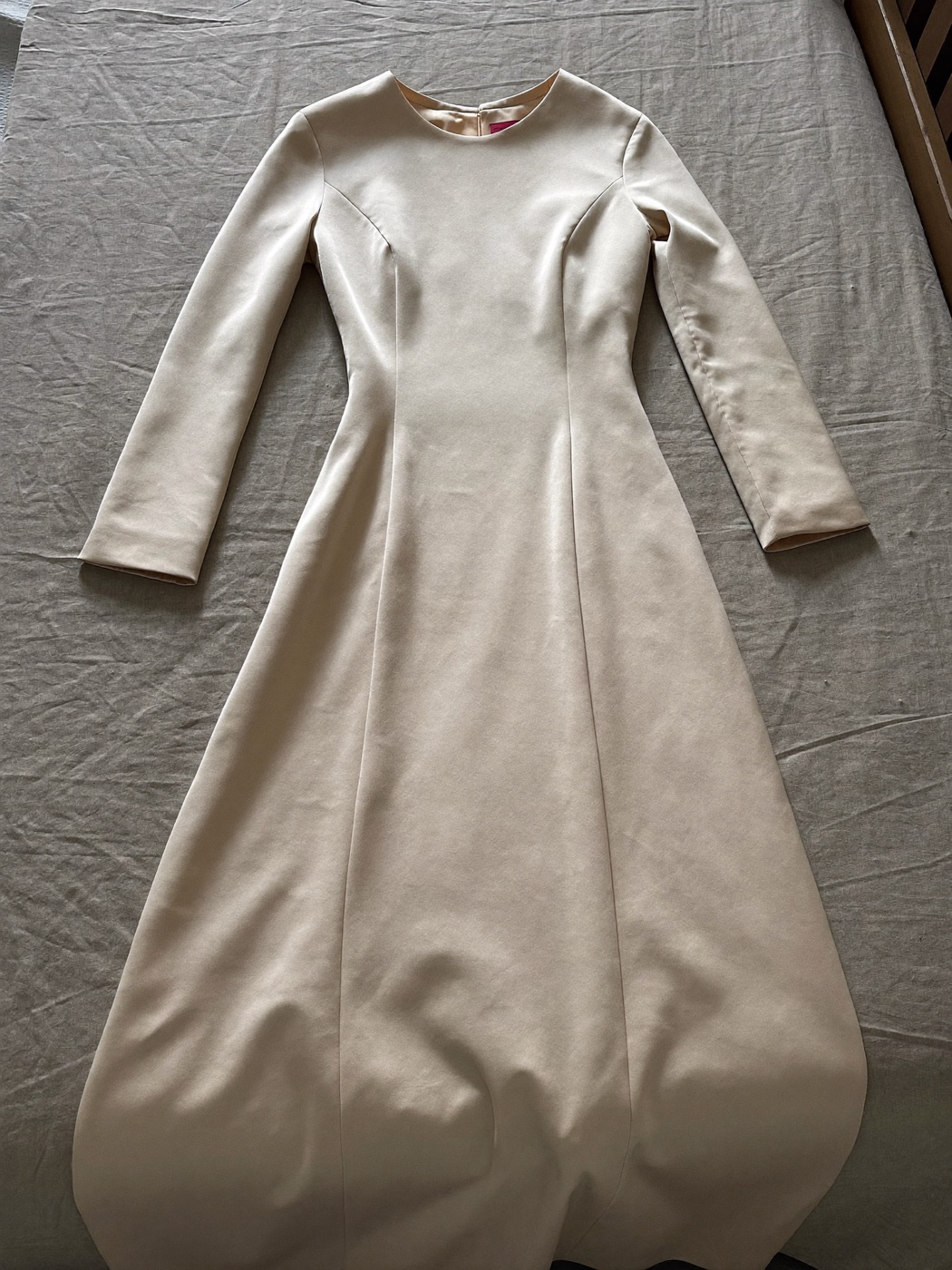 Satin Column Gown — Champagne — seller photo
